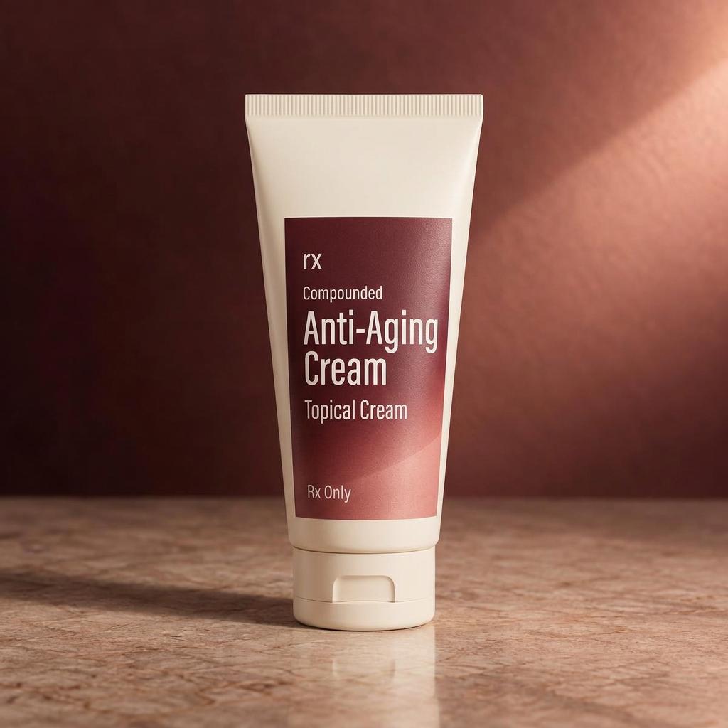 Anti-aging skin formula product presentation